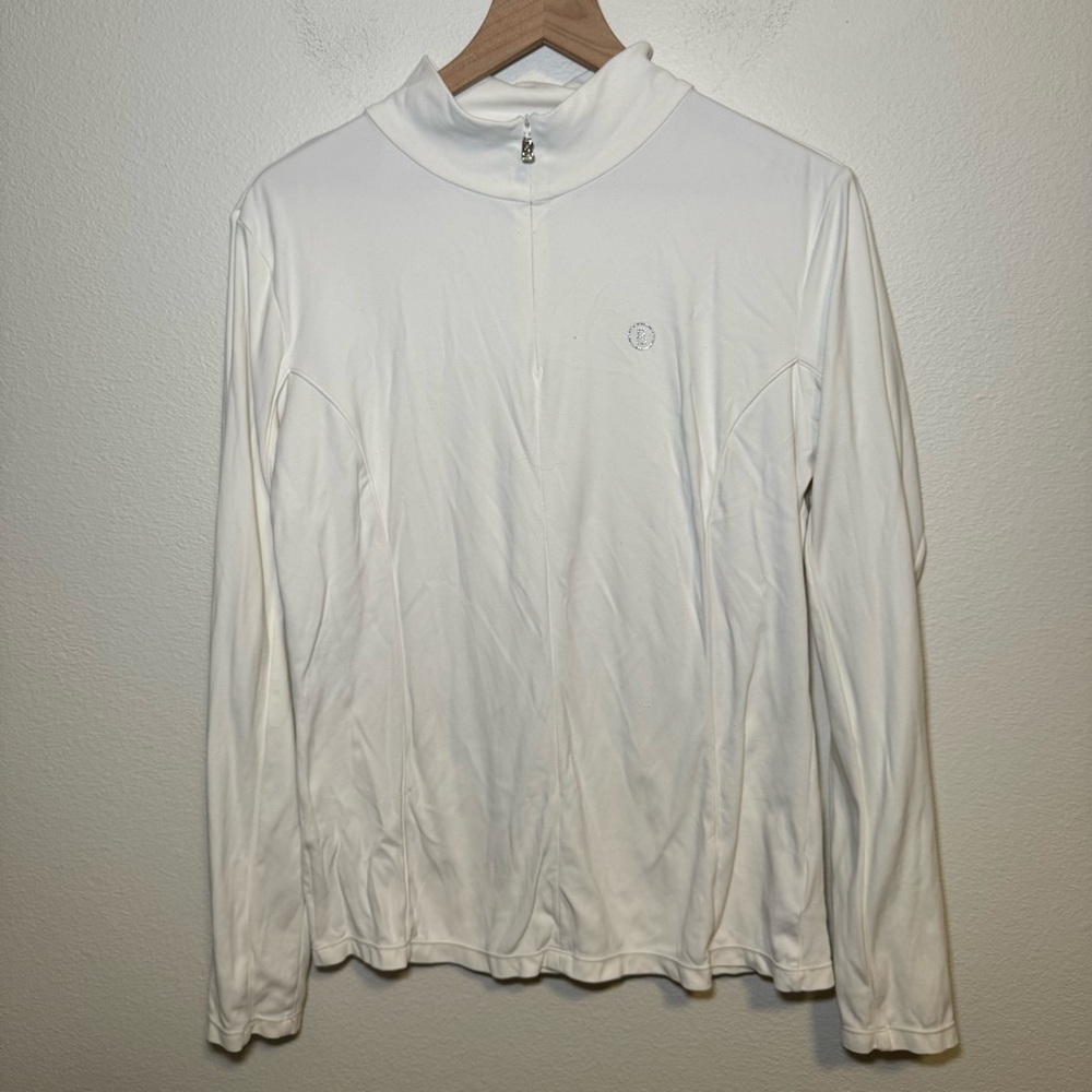 Bogner Half Zip Pullover Top - L - image 1